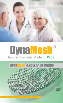 DYNAMESH ENDOLAP 3D VISIBLE Implant pour hernies inguinales