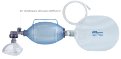 Silicone resuscitator set reusable